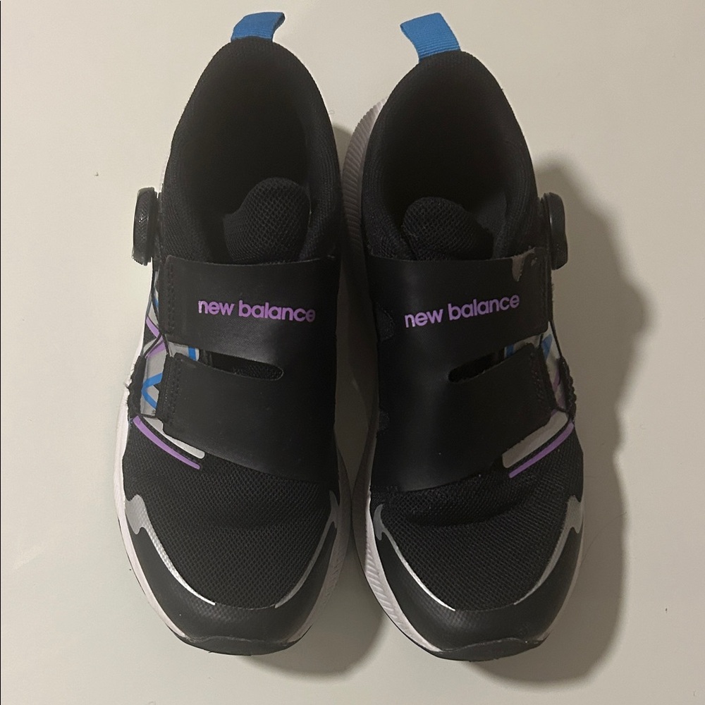 New Balance Kids Boa Black and Purple Sneakers